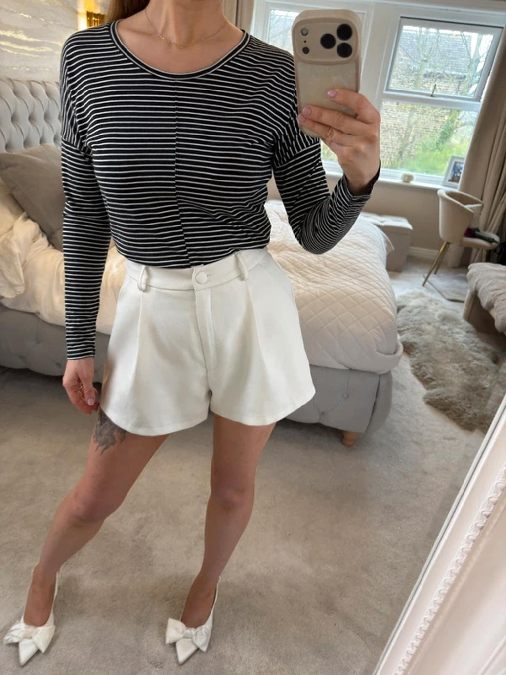 Boden Black & White Stripe Jersey Top 10