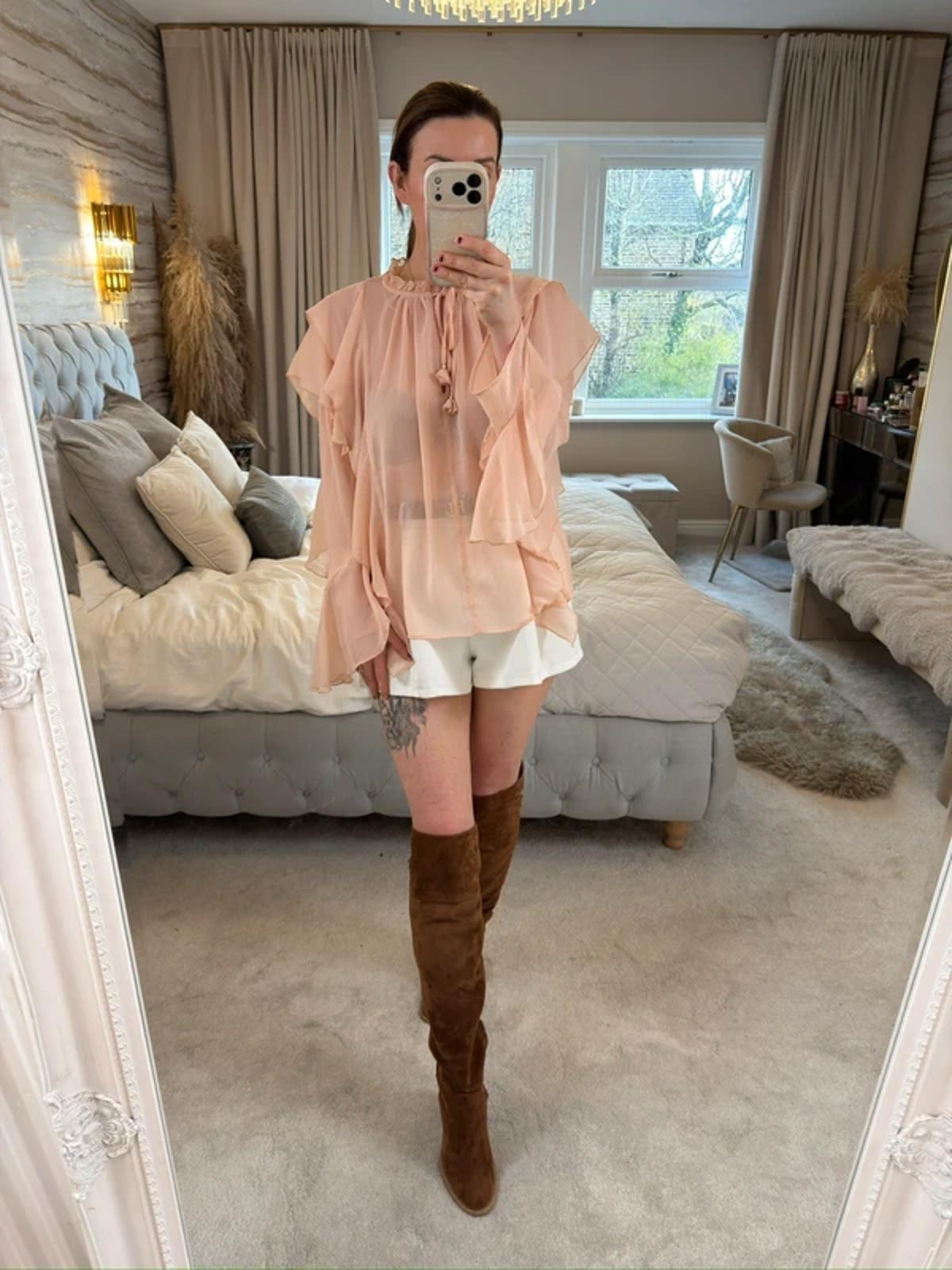 Pink Boho Frill Blouse 12