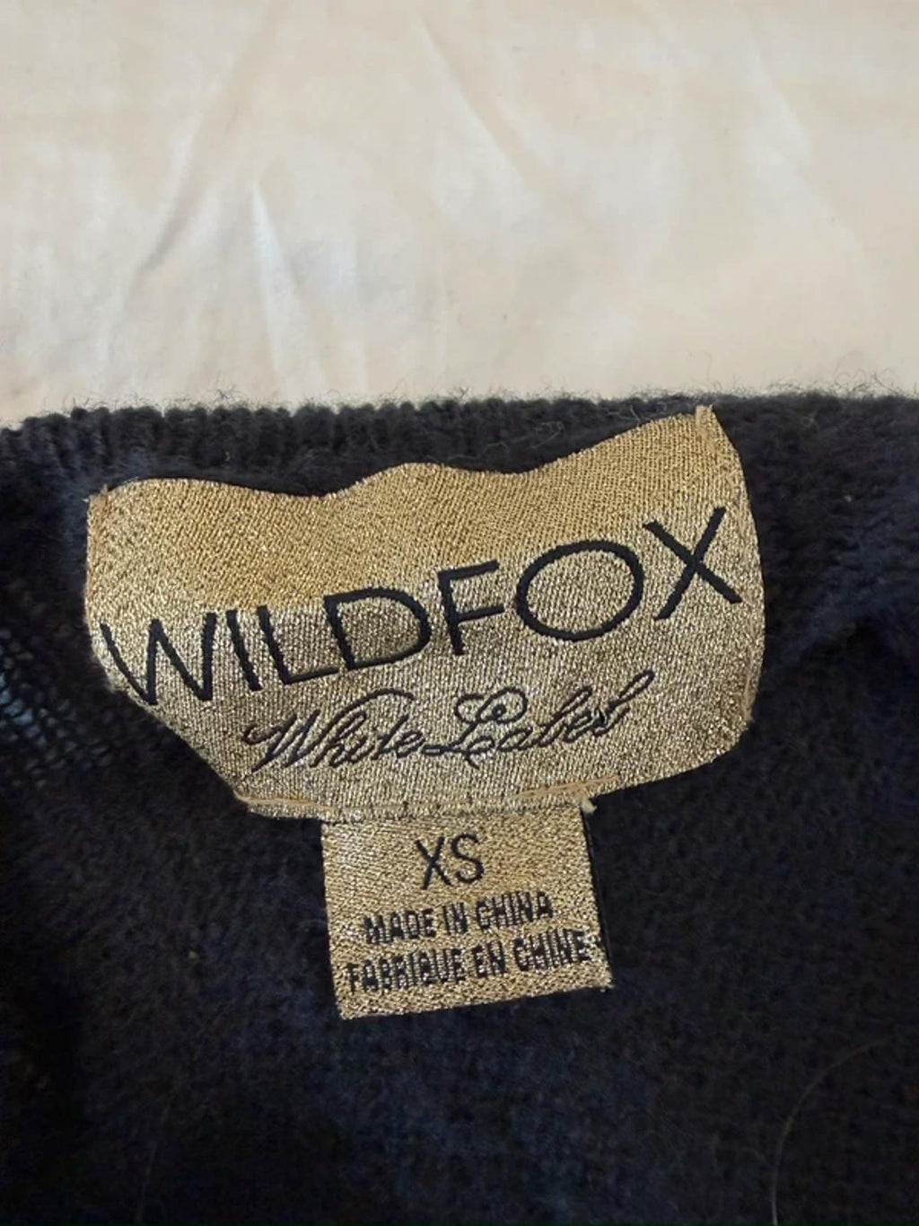 Wildfox Couture Black Oversized Sequin City Skyline Knit XS