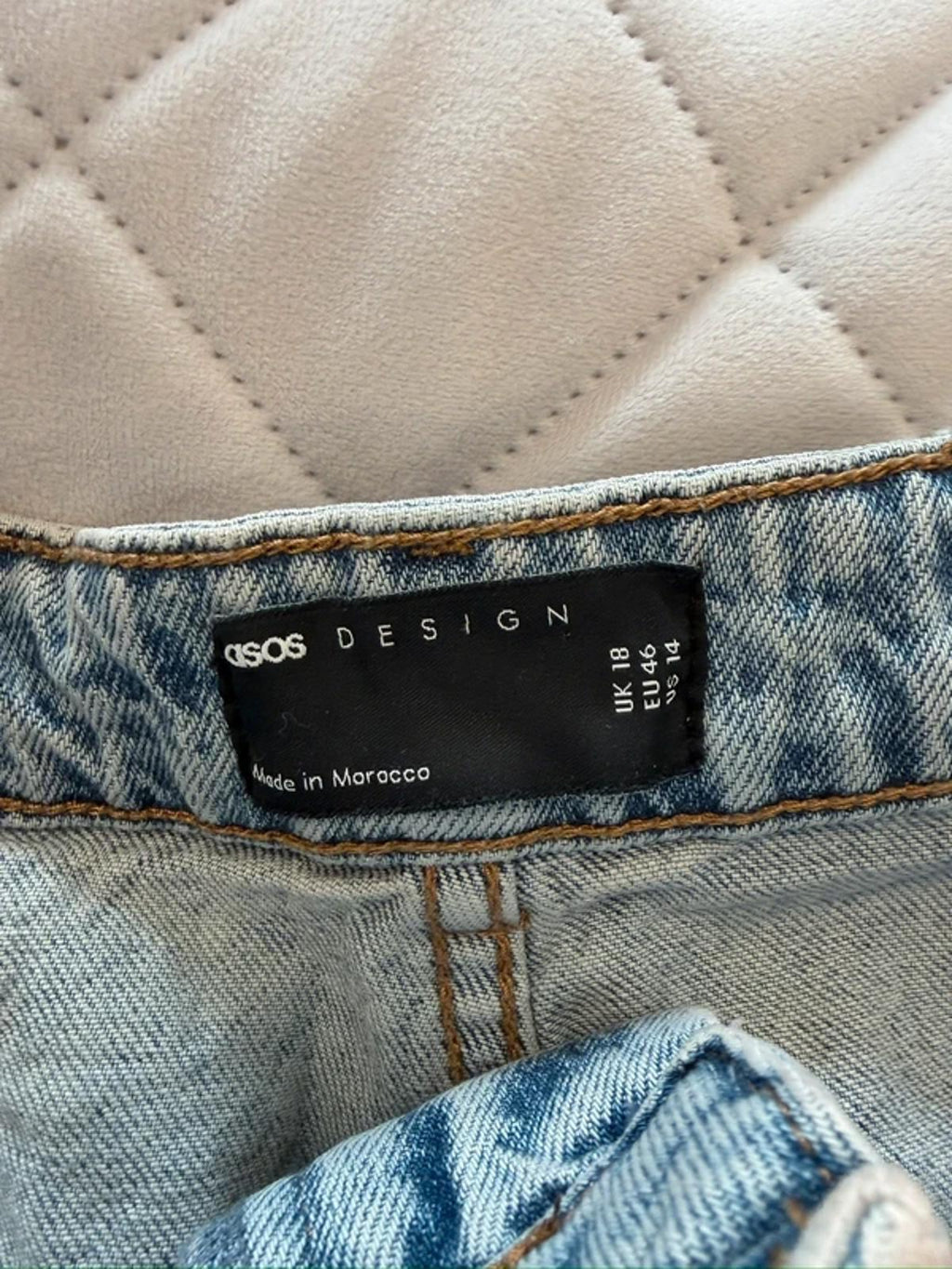 ASOS Light Denim Midaxi Skirt 18