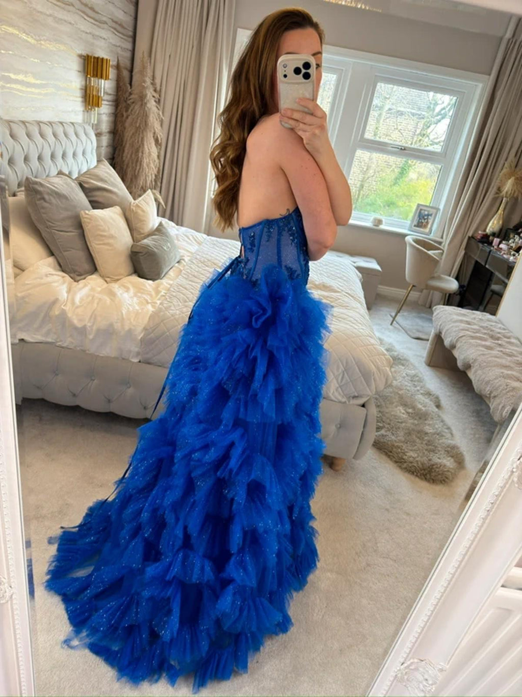 Angel Forever Cobalt Blue Embellished Dress 6-8