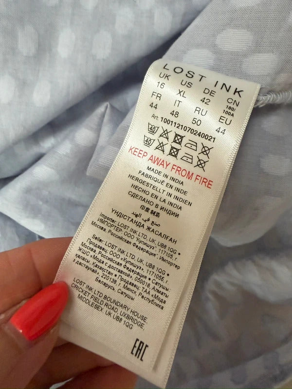 Lost Ink Dobby Frill Blouse 16