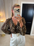 Sonder Studio Animal Print Blouse 12