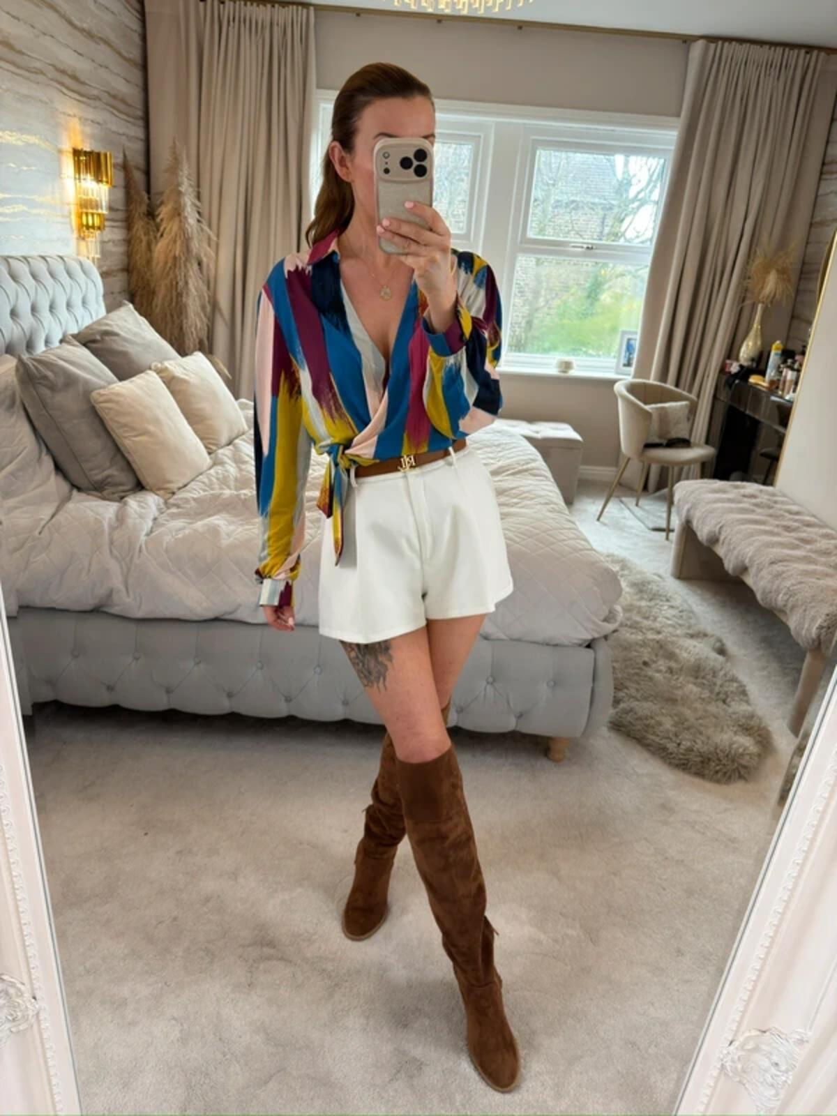 Monsoon Multicoloured Tie Side Blouse 16