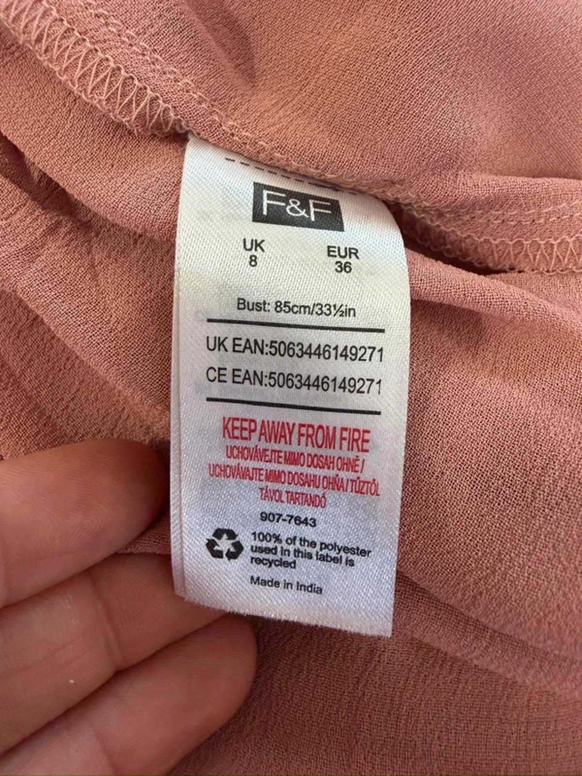 BNWT Dusky Pink Boho Blouse 8