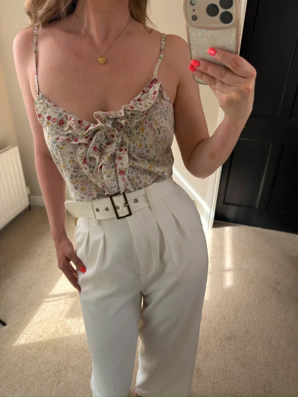 Next Floral Frill Cami Blouse 16