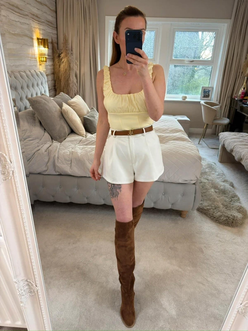 BNWT Zara Lemon Yellow Top Large