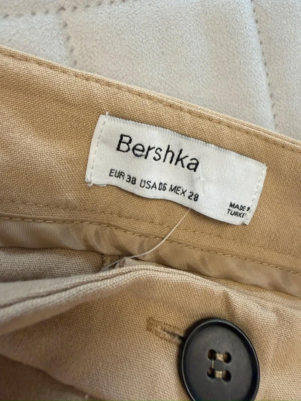 Bershka Camel Wide Leg Trouser 10