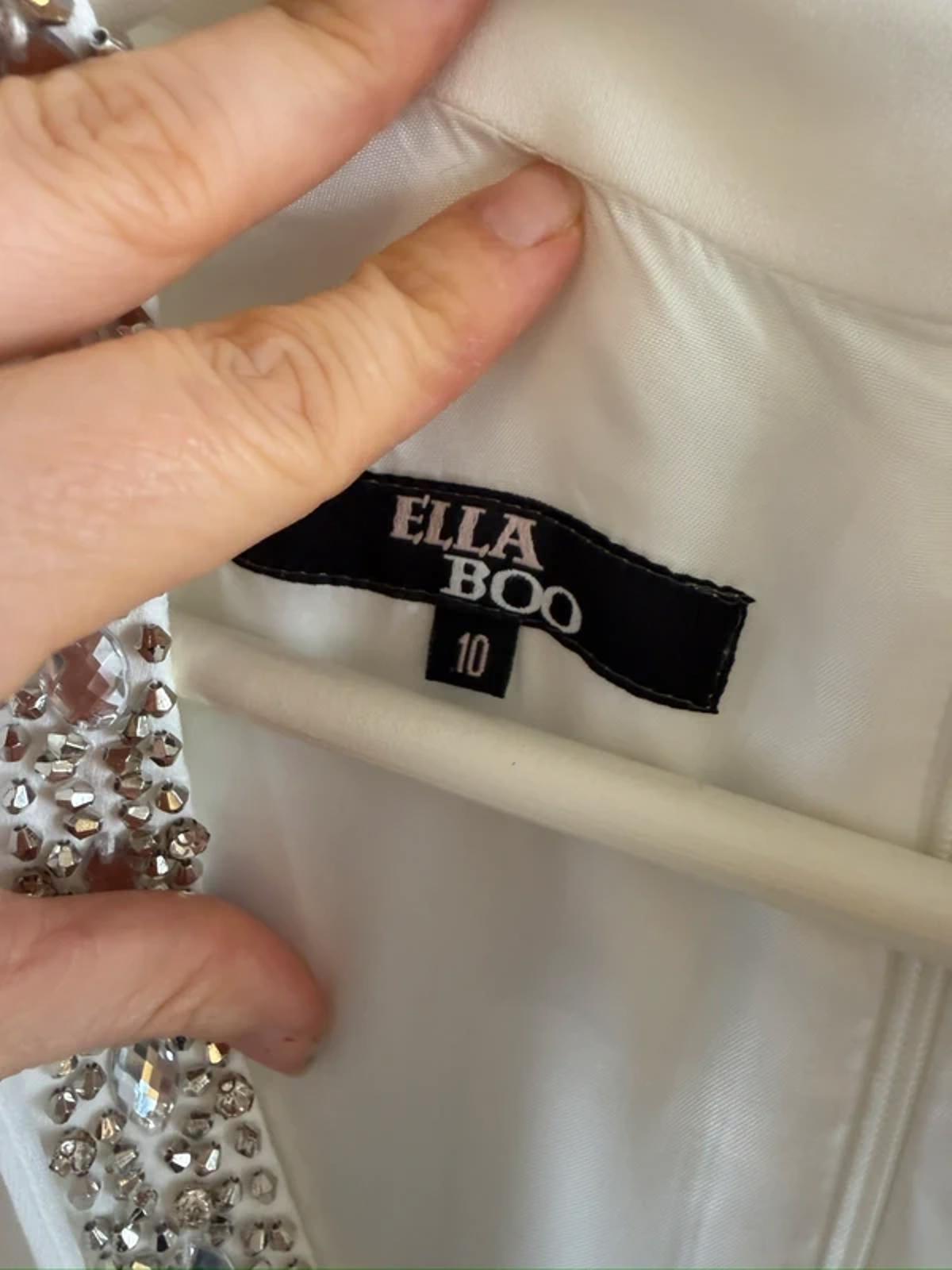 Ella Boo White Embellished Midi Dress 10