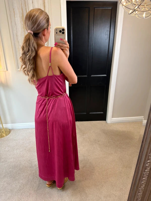 BNWT Next Pink Asymmetrical Maxi Dress 12