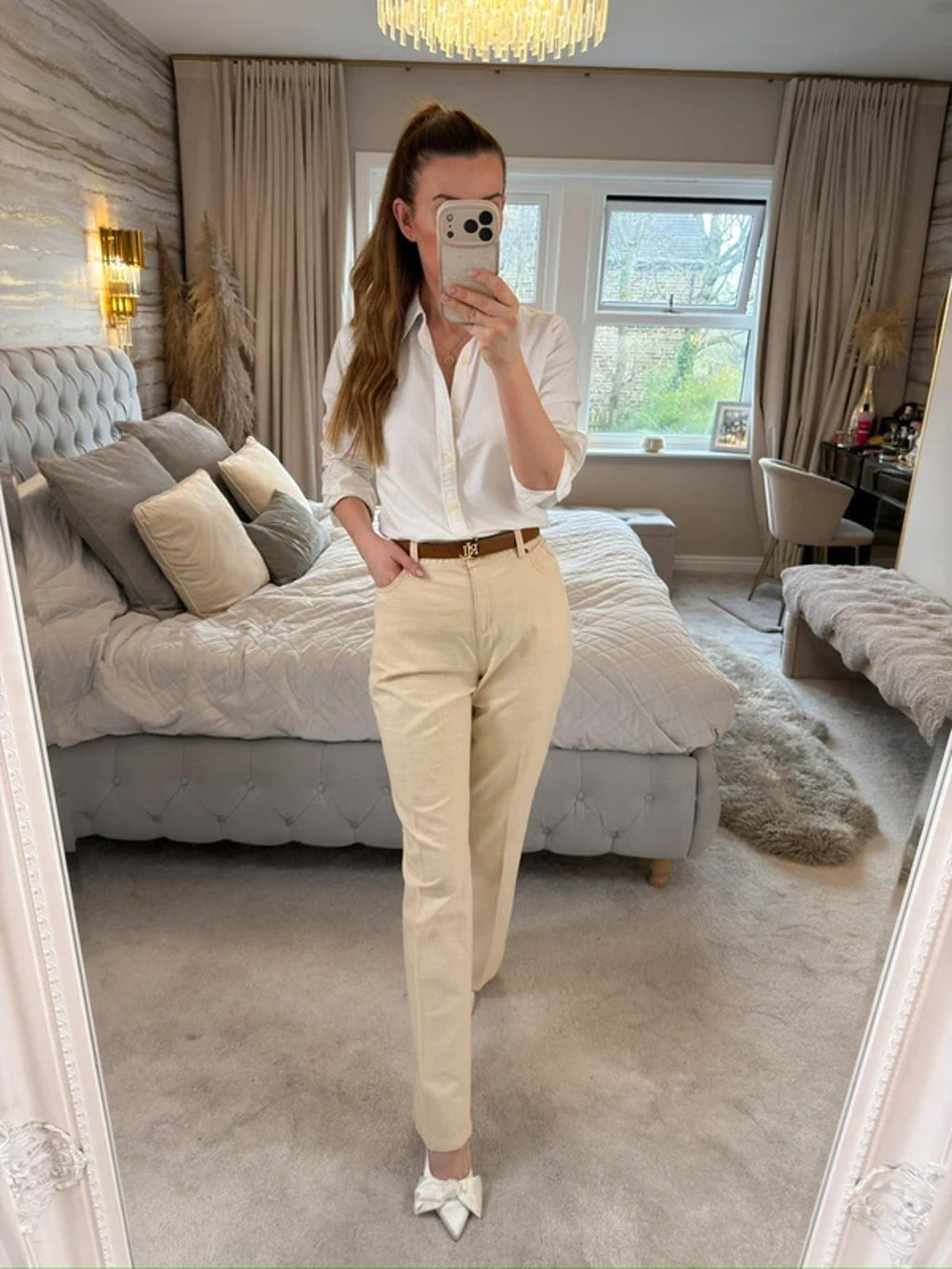 Per Una Cream Trouser 14