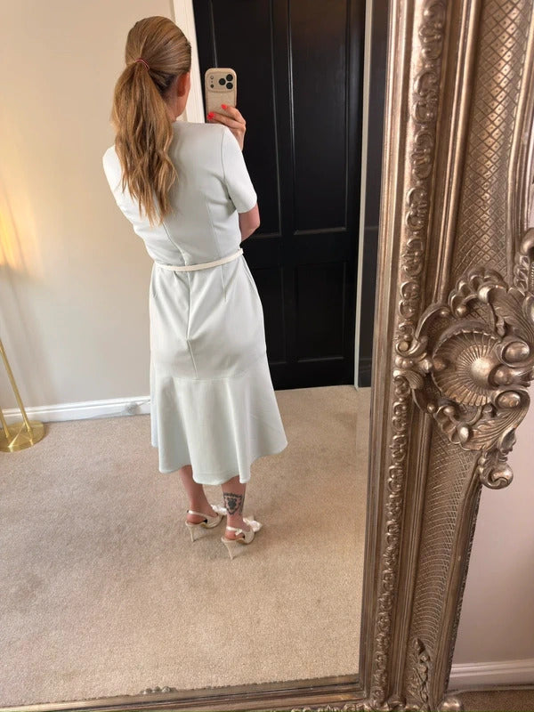 BNWT French Connection Light Blue Midi Dress 14