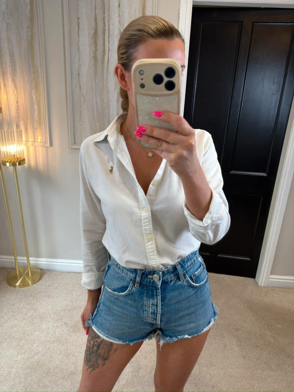 Zara Denim Raw Hem Shorts 6