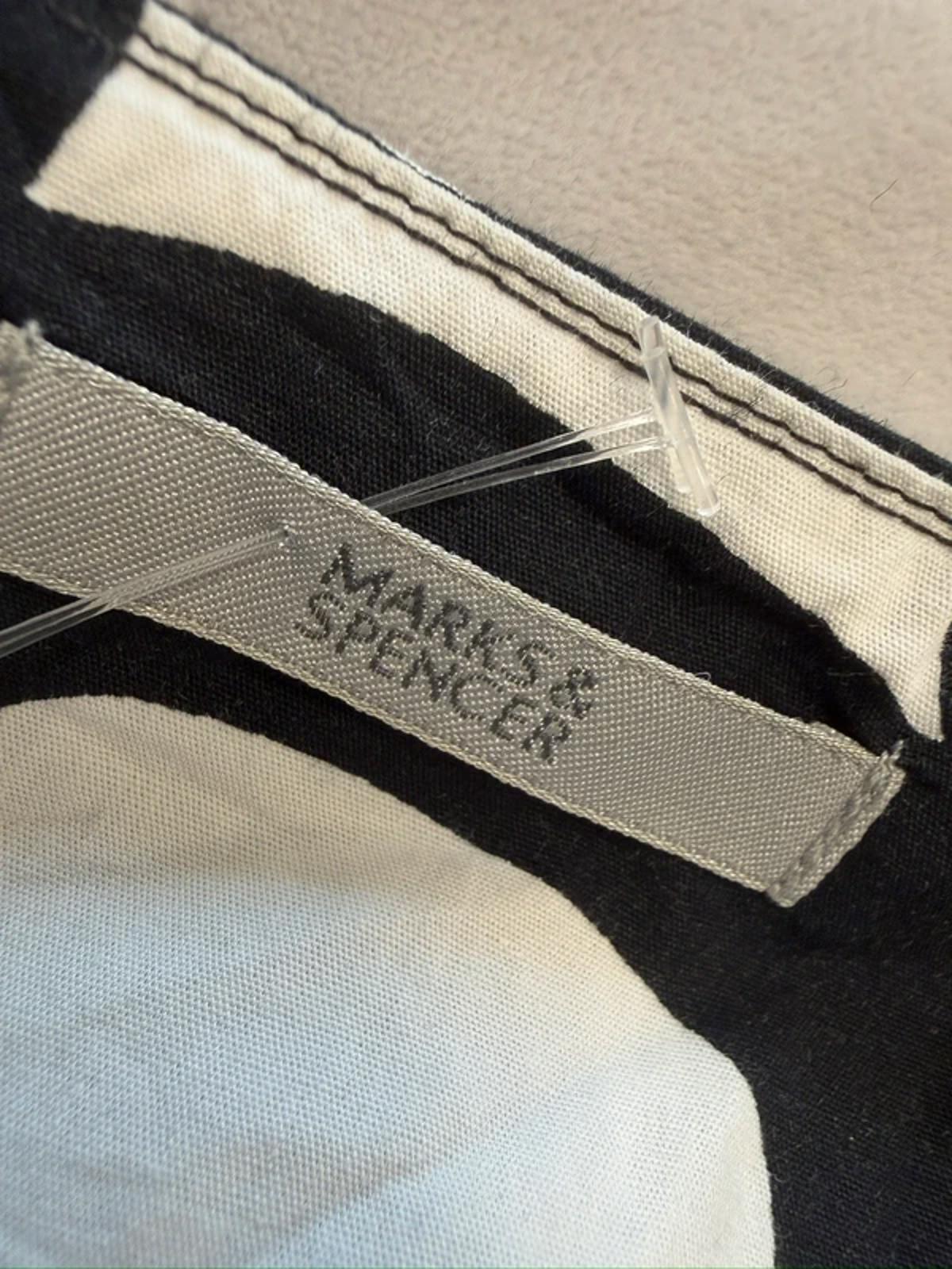 M&S Black & White Skirt 12
