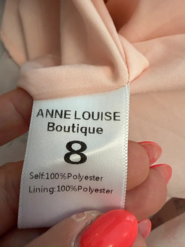 Anne Louise Boutique Touch of Rose Pink Floral Tiered Maxi 8