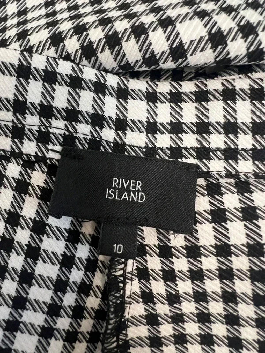 River Island Black & White Embellished Shorts 8 / 10