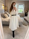 BNWT Lizabella Off White A Line Coat 10