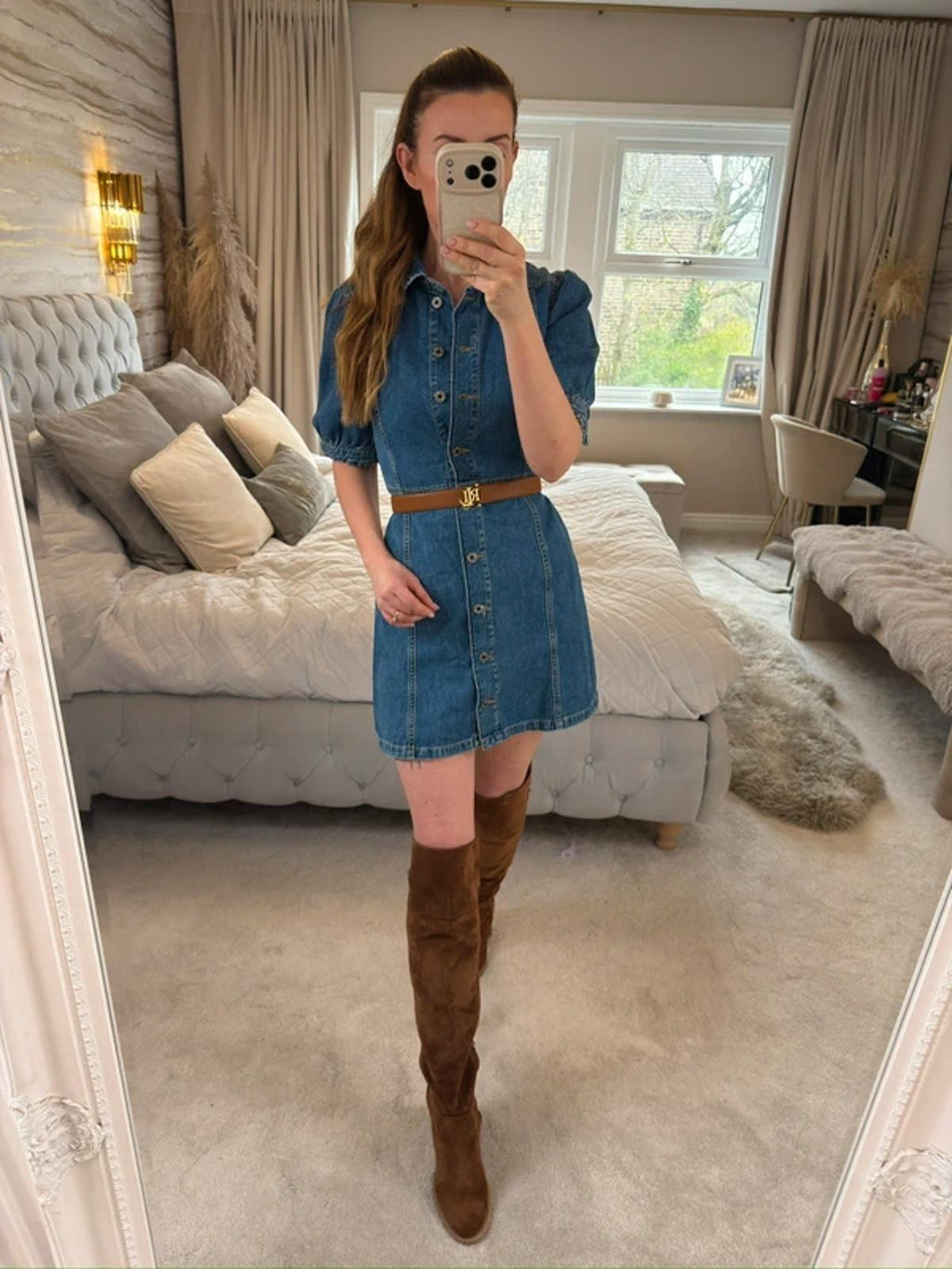 Jack Wills Denim Shirt Dress 6 ⭐