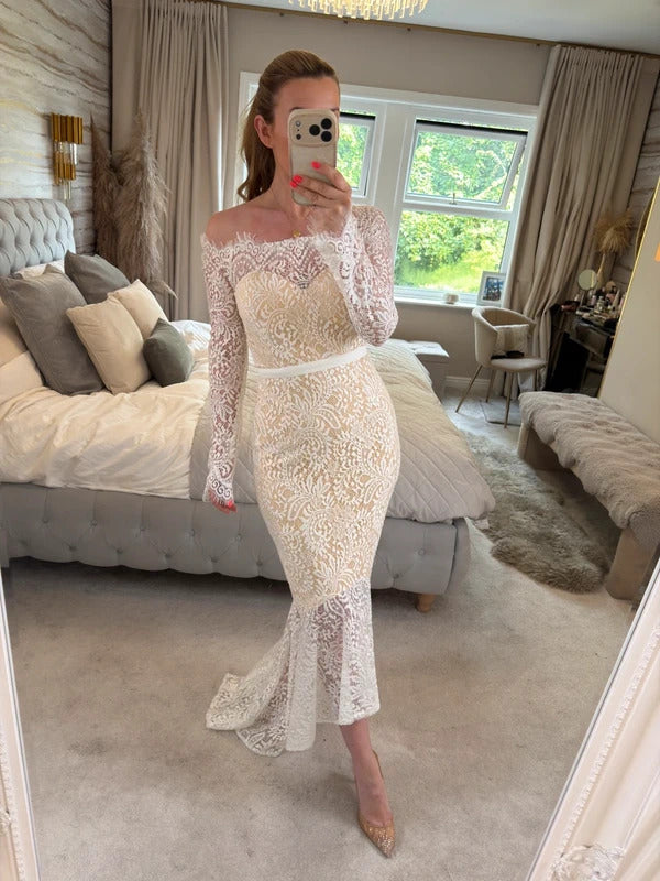 BNWT Elle Zeitoune White Marchesa Gown 12