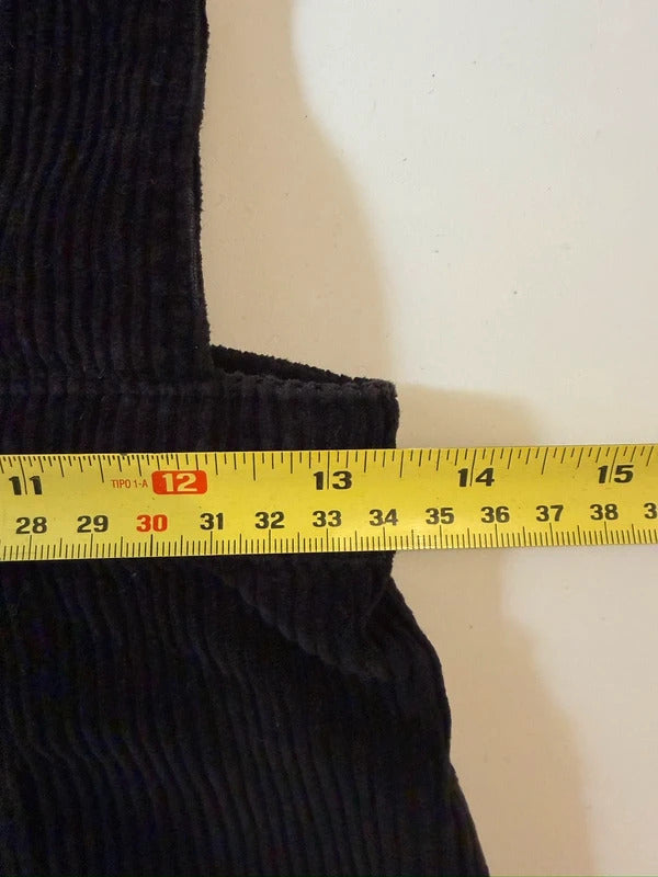 Topshop Black Corduroy Pinafore Dress 8