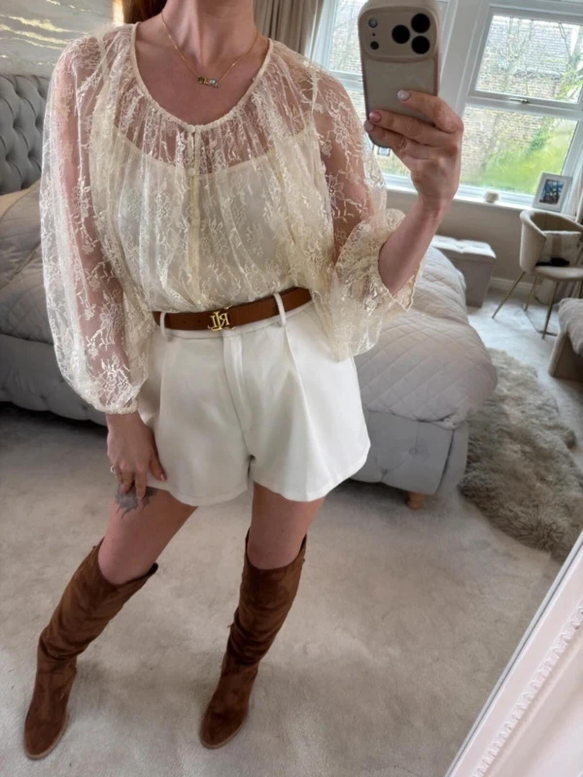 BNWT Marks & Spencer’s Cream Lace Blouse 16