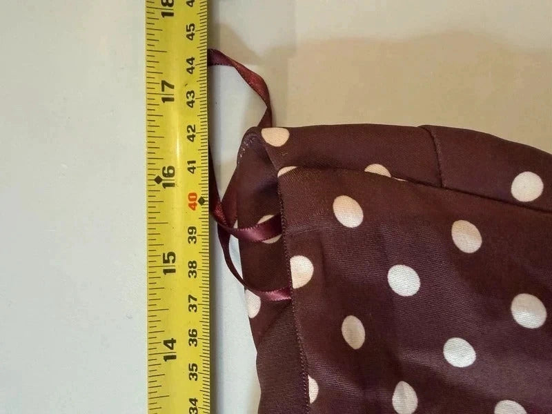 Runaway The Label Brown Polka Dot Mini Dress Large