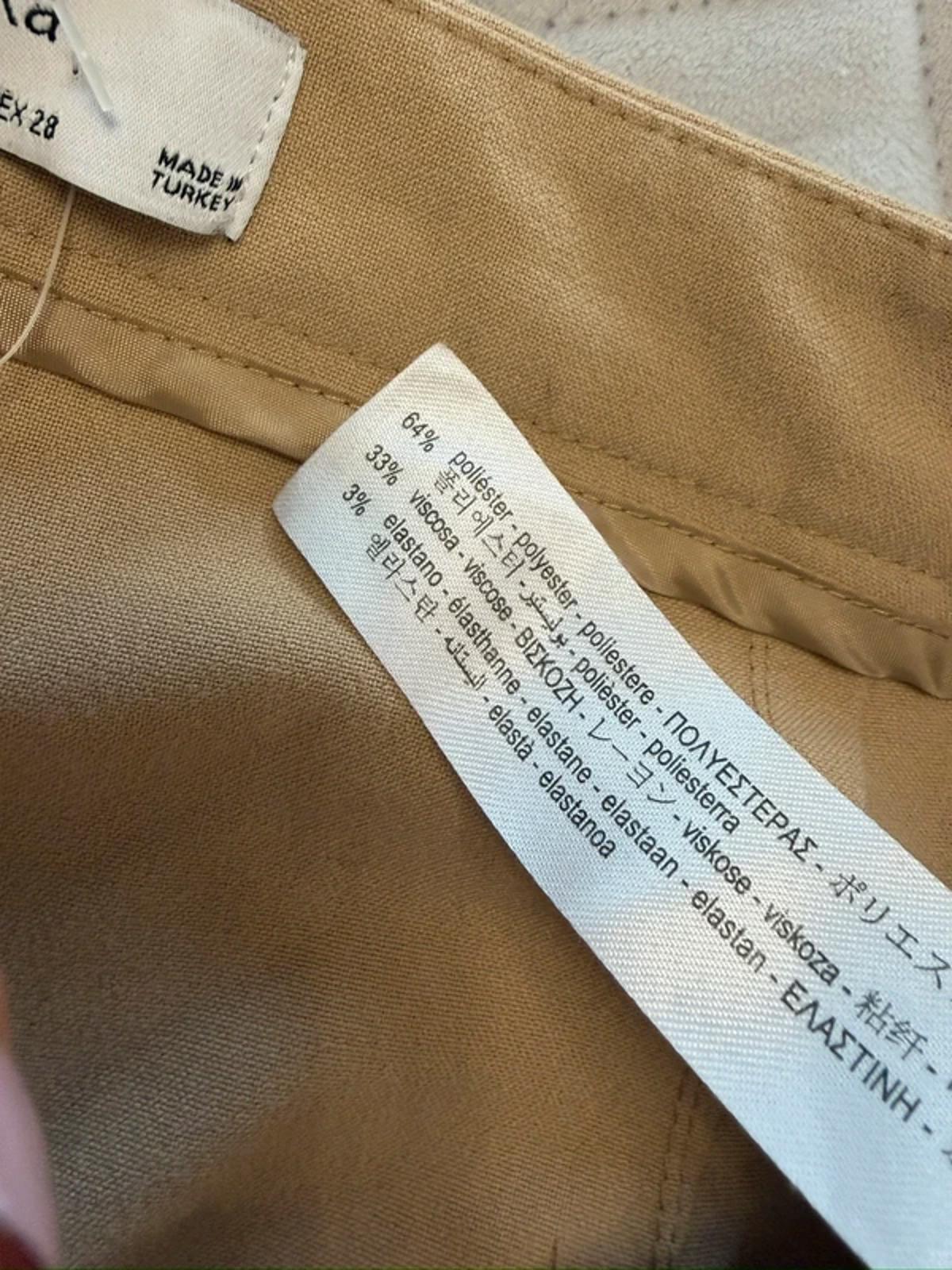 Bershka Camel Wide Leg Trouser 10