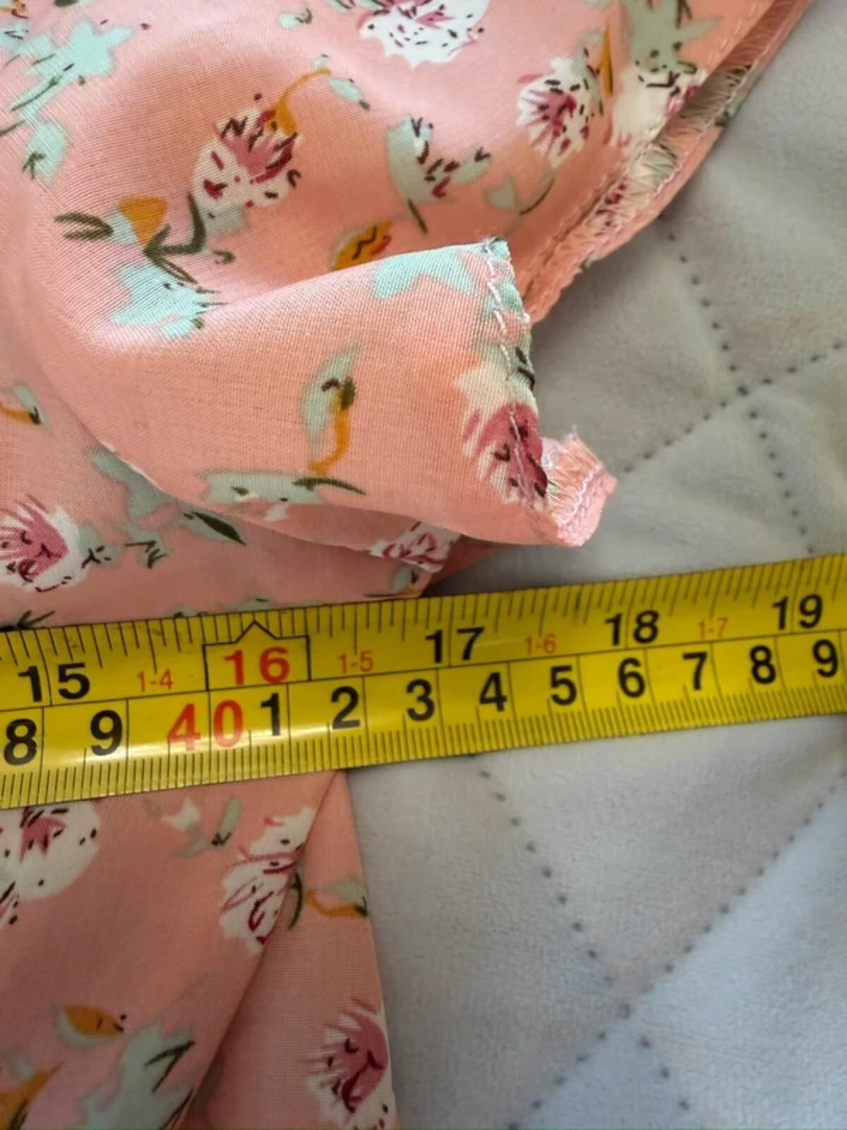 H&D Pink Floral Oriental Dress Large