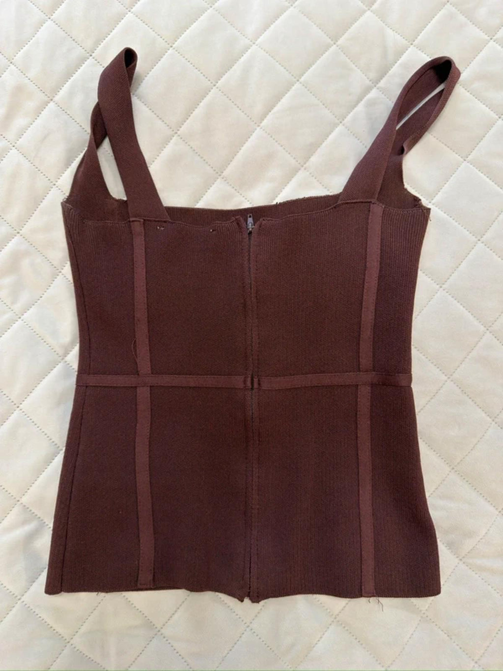 Zara Brown Knitted Top XS