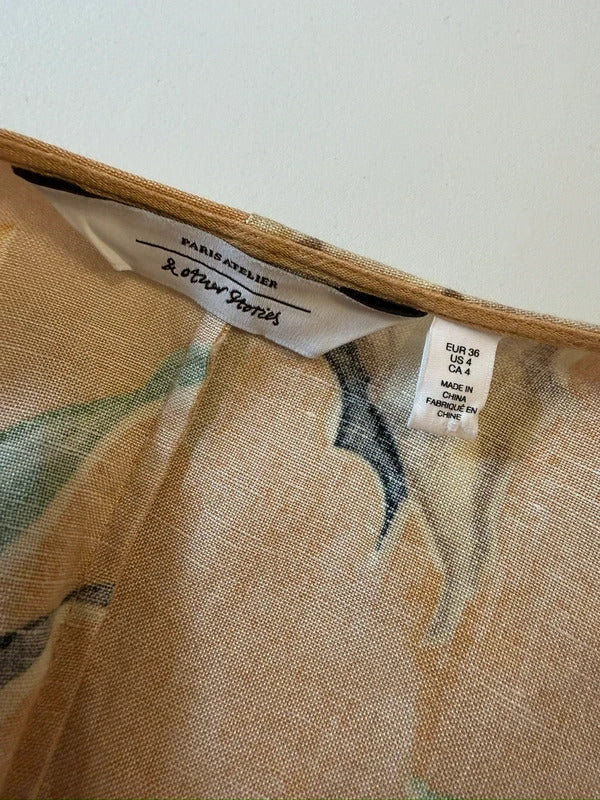 Paris Atelier & Other Stories Beige Linen Blend Wrap 8