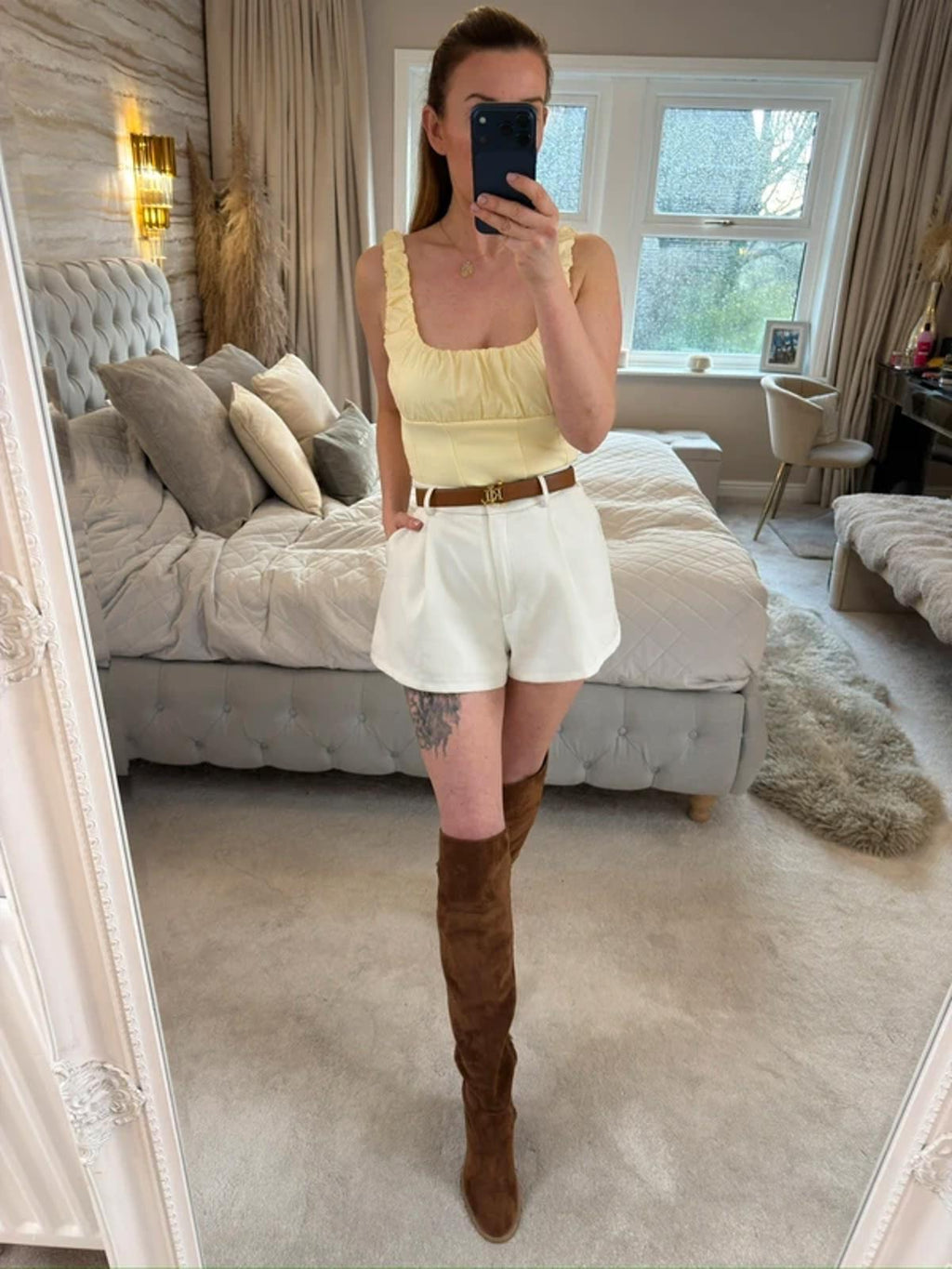 BNWT Zara Lemon Yellow Top Large