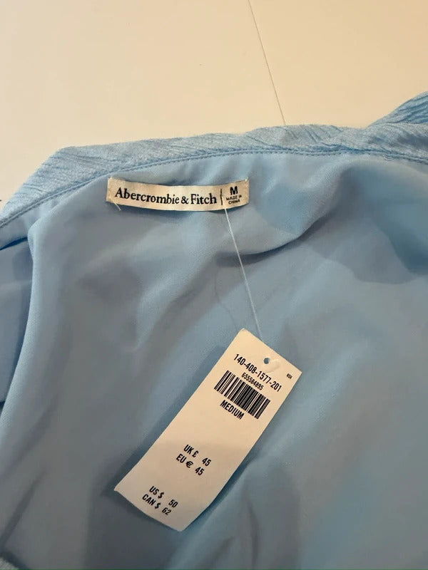 BNWT Abercrombie & Fitch Blue Maxi Skirt Co Ord Medium