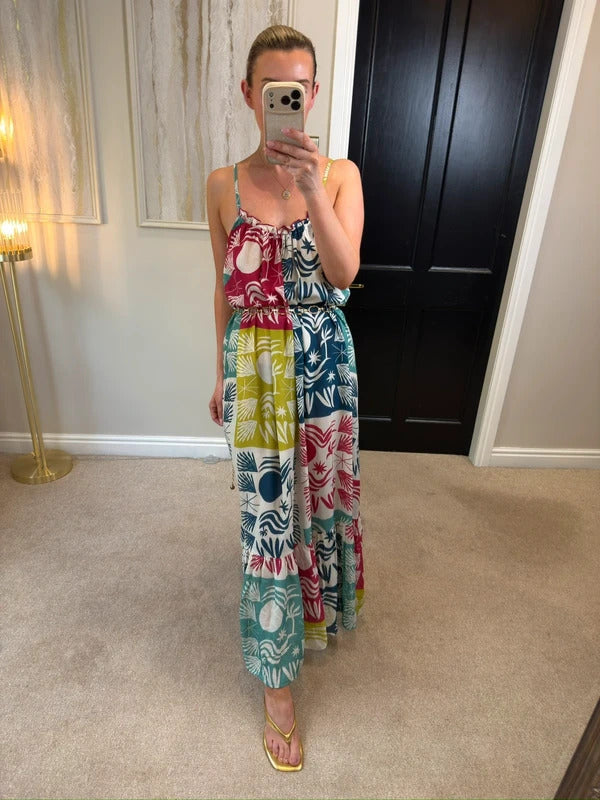 BNWT Anthropologie The Malika Gauze Maxi Dress by Celandine Daniella Manini XS