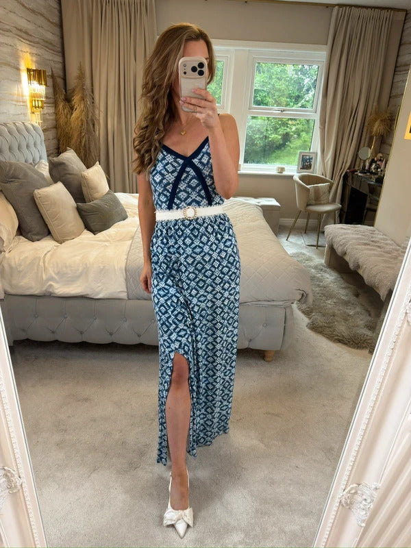 Linea Blue Maxi Dress 10