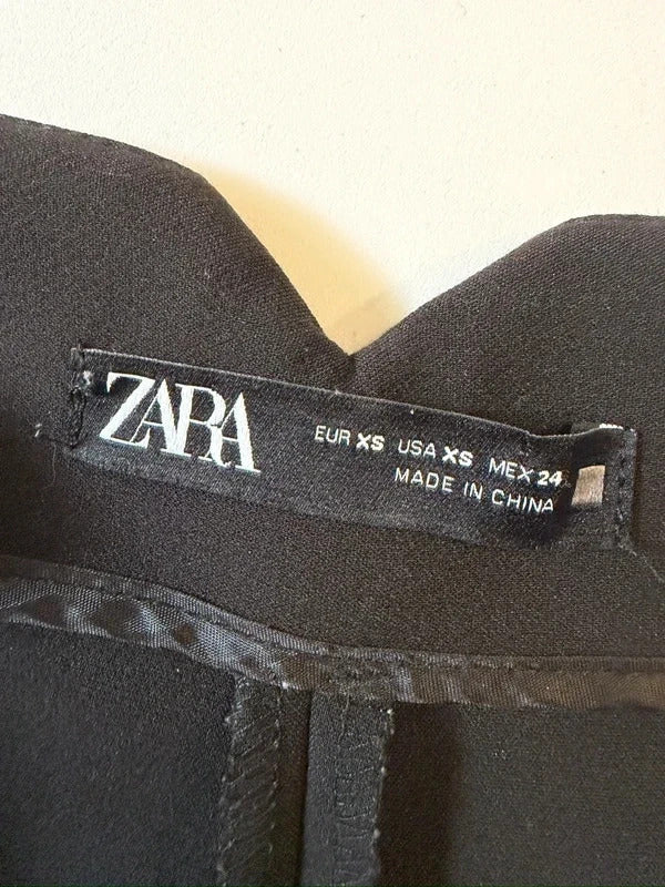 Zara Black Tailored High Waisted XS