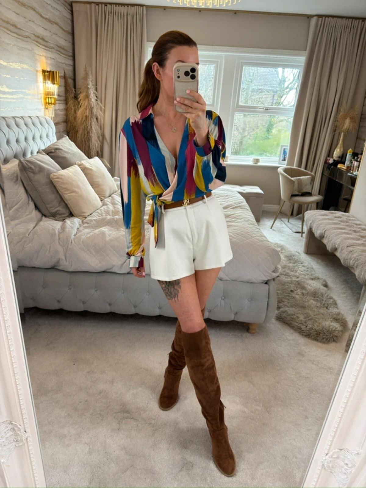 Monsoon Multicoloured Tie Side Blouse 16
