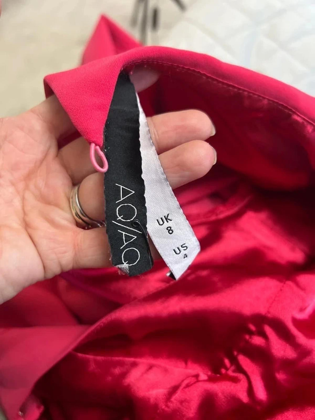 AQ / AQ Pink Open Back Midi Dress 8