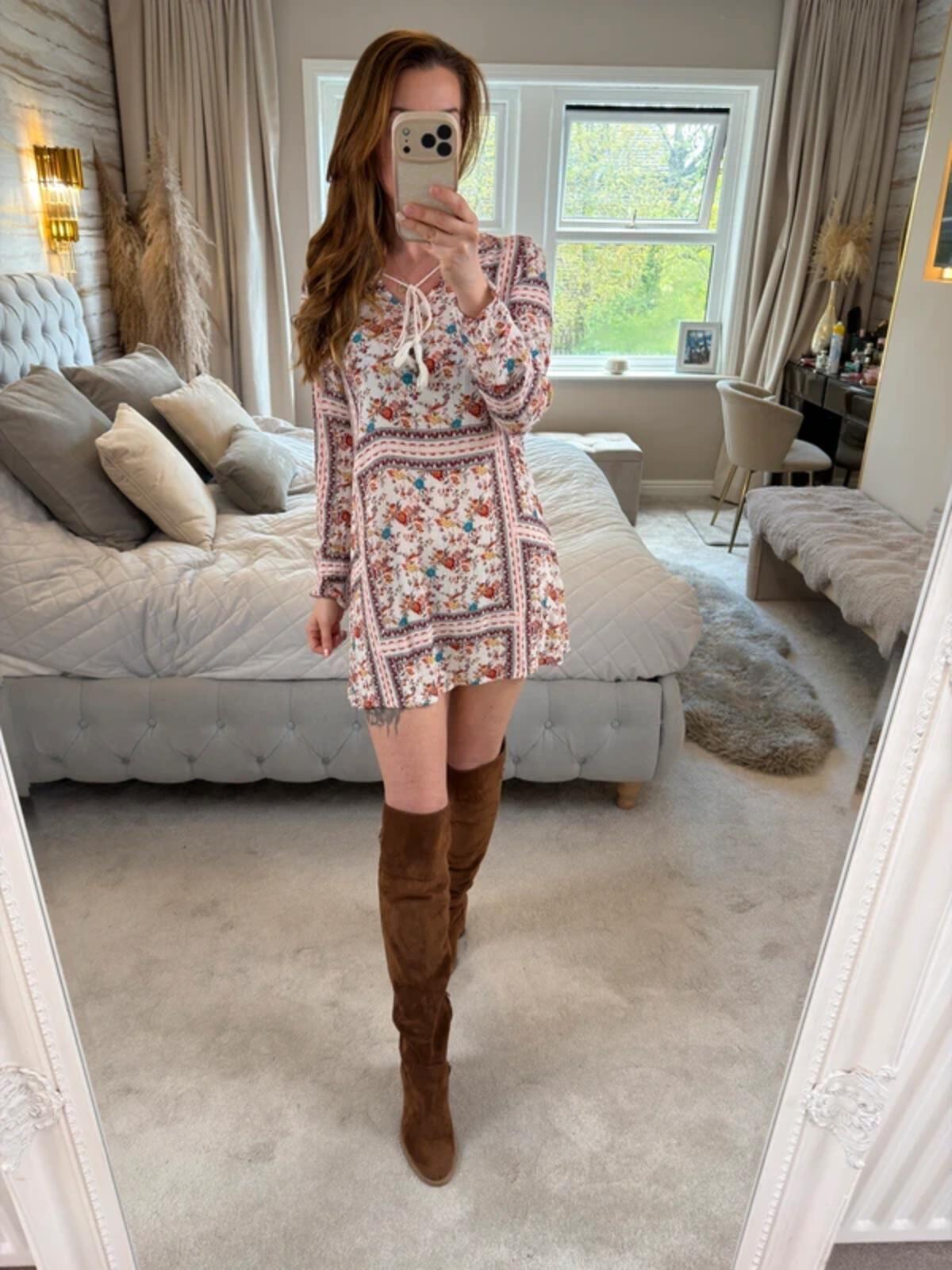 Glamorous Boho Floral Tunic XS