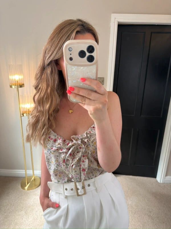 Next Floral Frill Cami Blouse 16