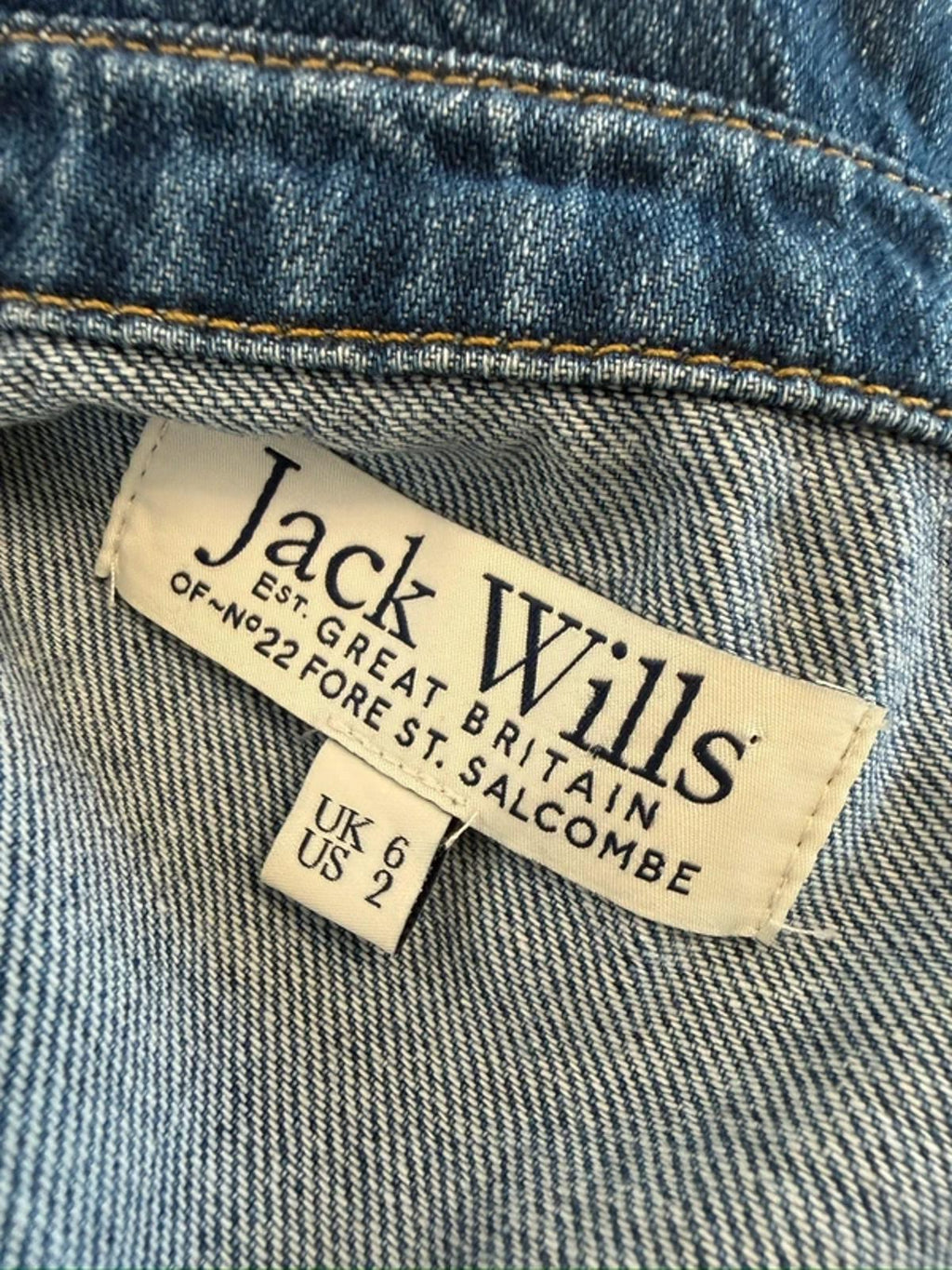 Jack Wills Denim Shirt Dress 6 ⭐