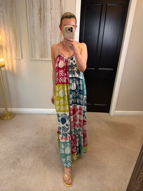 BNWT Anthropologie The Malika Gauze Maxi Dress by Celandine Daniella Manini XS