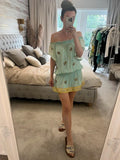 Miss June Mint Green Embellished Kaftan One Size
