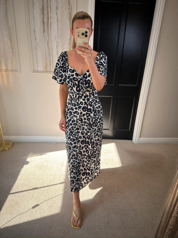 AX Paris Leopard Print Midi Dress 10