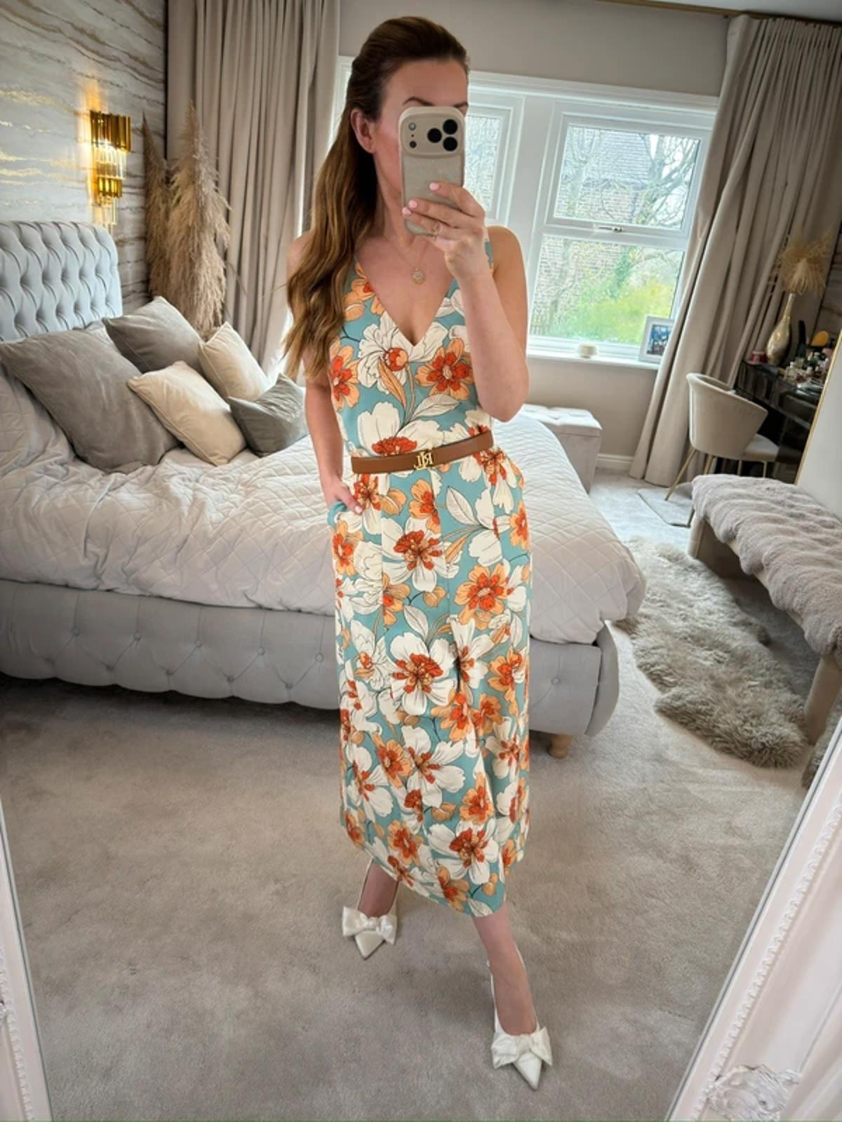 Next Floral Cropped Jumpsuit 14
