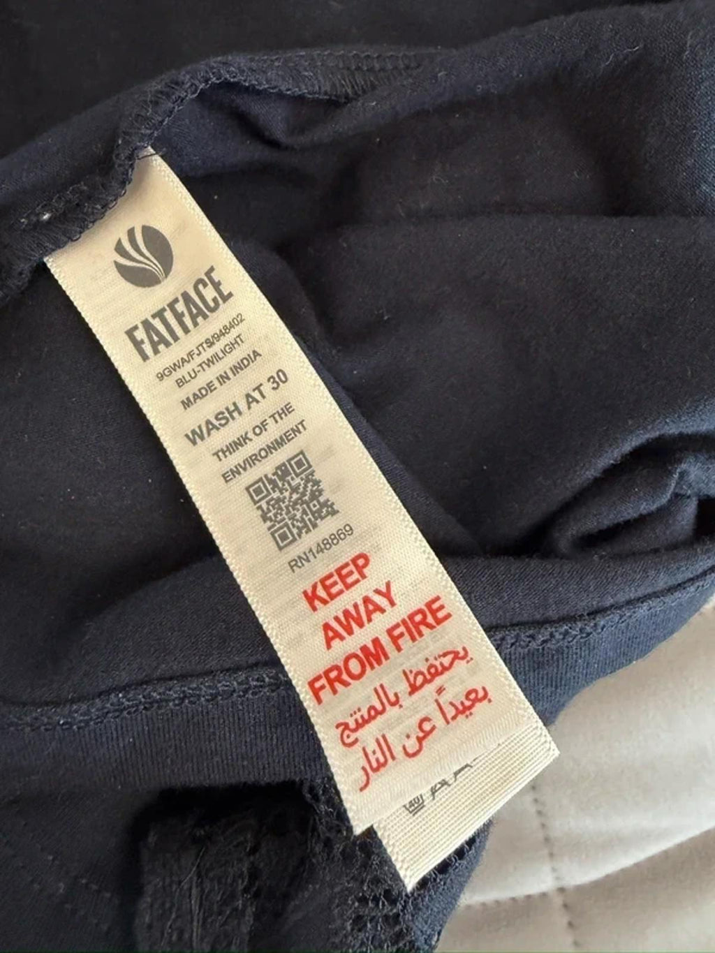 BNWT FatFace Navy Lace Star Blouse 10