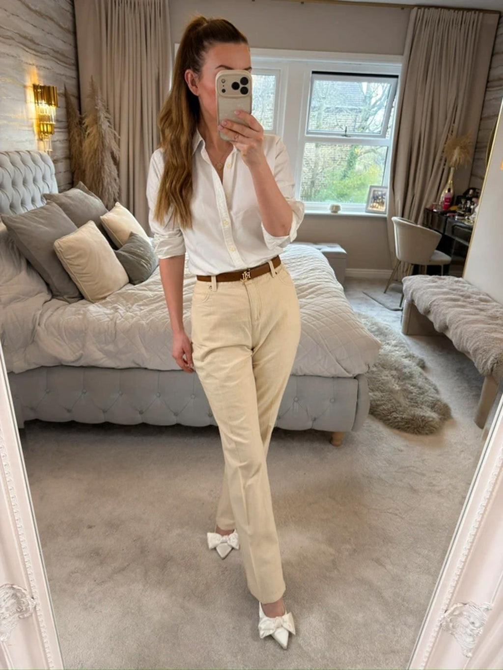 Per Una Cream Trouser 14