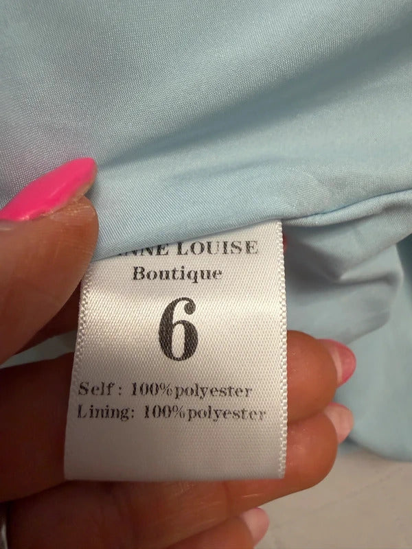 Anne Louise Boutique Blue Goddess Open Back Maxi Dress 6