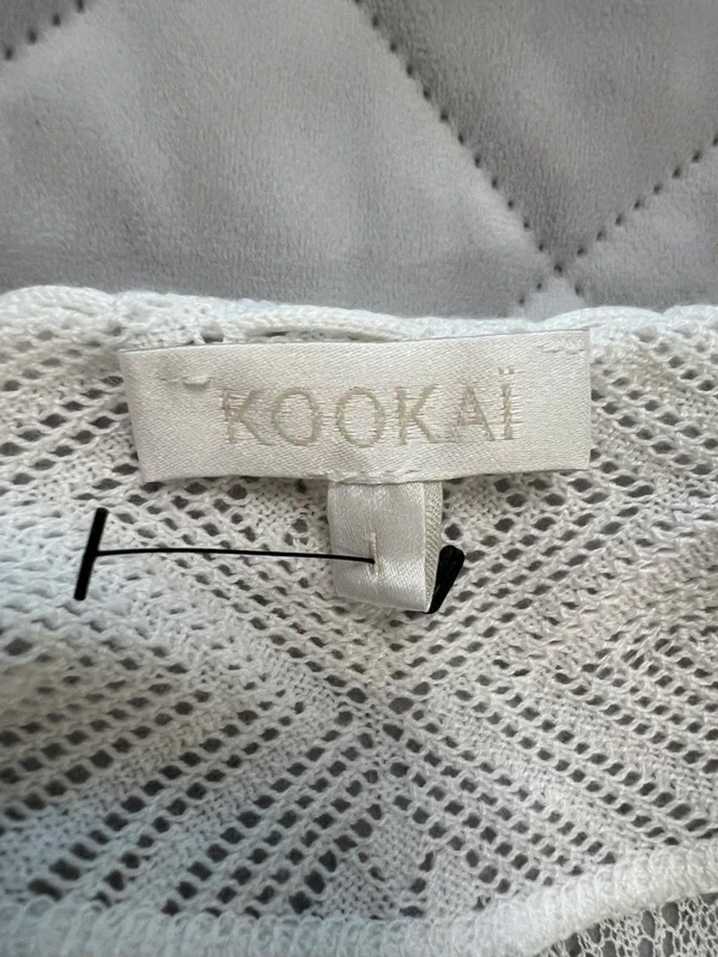 Kookai Off White Boho Lace Crochet Top 10
