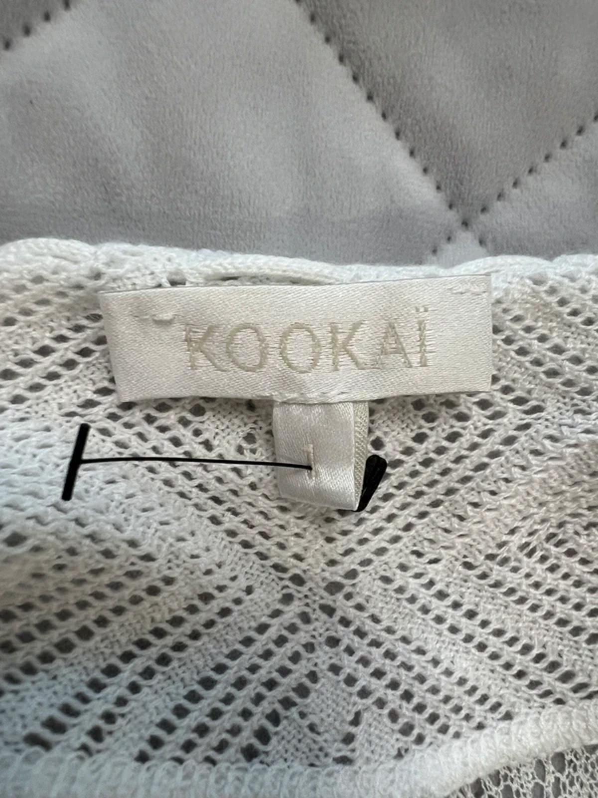 Kookai Off White Boho Lace Crochet Top 10