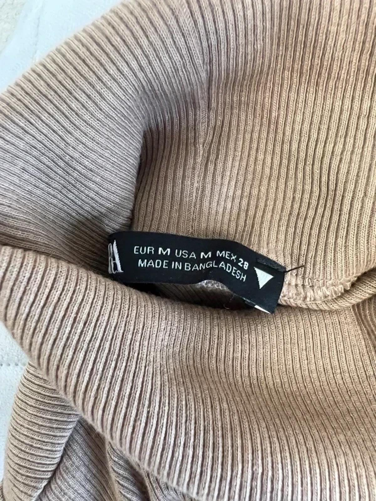 Zara Brown Roll Neck Midi Dress 10